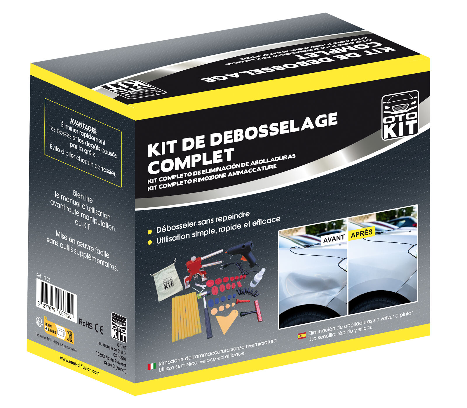 [T102] Kit de débosselage complet