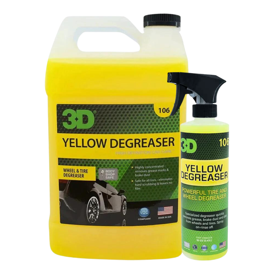 Yellow Degreaser - Dégraissant Jantes Pneus & Passage de Roues - 3D Car Care